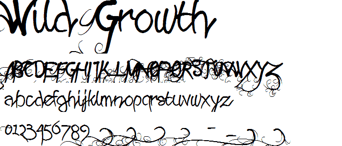 Wild Growth font